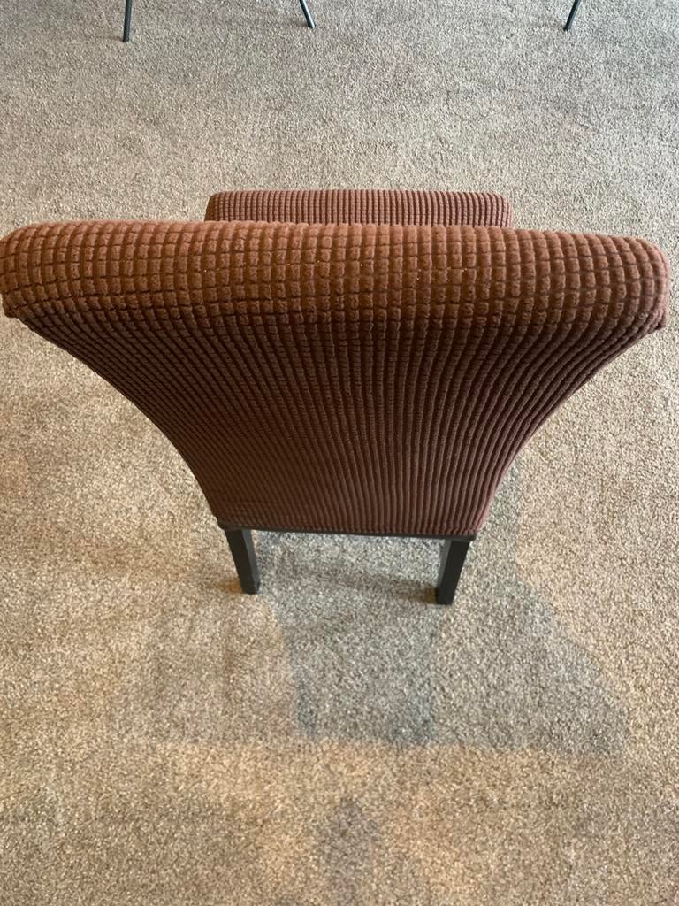 6 eetkamer stoelen met nieuwe hoes, Muziek en Instrumenten, Ophalen, Gebruikt