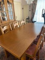 Eiken tafel met 6 stoelen, Antiek en Kunst, Ophalen