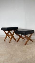 Set Scandinavian Ottoman by Alf Svensson, 1960s, Huis en Inrichting, Ophalen, In hoogte verstelbaar, Gebruikt, Hout