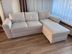 3-zits slaapbank met chaise longue, Ophalen, Driepersoons, 75 tot 100 cm, Zo goed als nieuw
