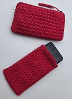 Gehaakt toilettasje en gsm beschermhoesje in katoen. NIEUW !, Hobby en Vrije tijd, Ophalen of Verzenden, Nieuw