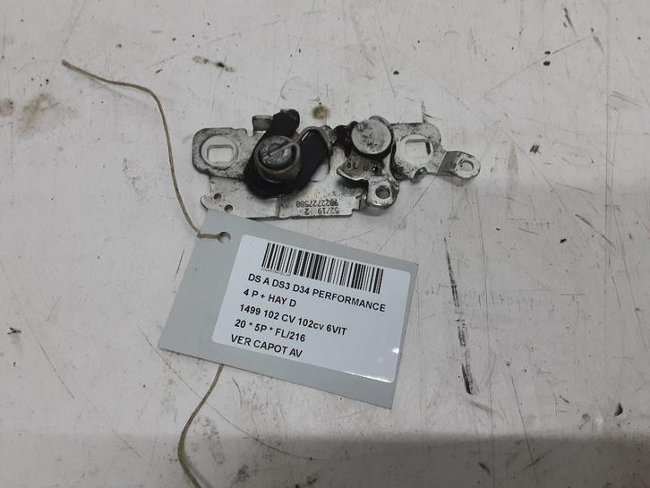 SERRURE CAPOT DS DS 3 / DS 3 Crossback (9822727580), Autos : Pièces & Accessoires, Carrosserie & Tôlerie, Autres marques automobiles