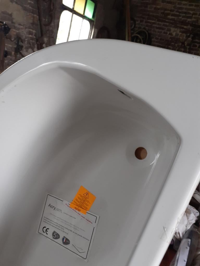 Baignoire blanche en acrylique, Maison & Meubles, Enlèvement