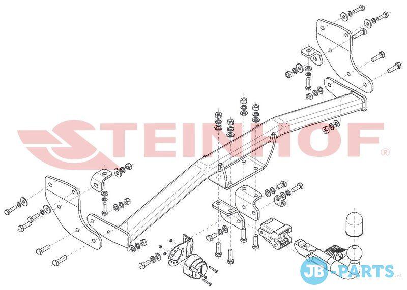 Afneembare trekhaak Hyundai Kona SUV vanaf 04/2023, -, -, -