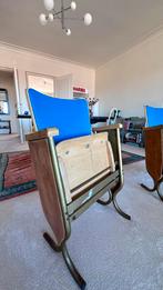 2 vintage bioscoopstoelen theaterstoelen, Huis en Inrichting, Stoelen, Ophalen, Zo goed als nieuw, Twee