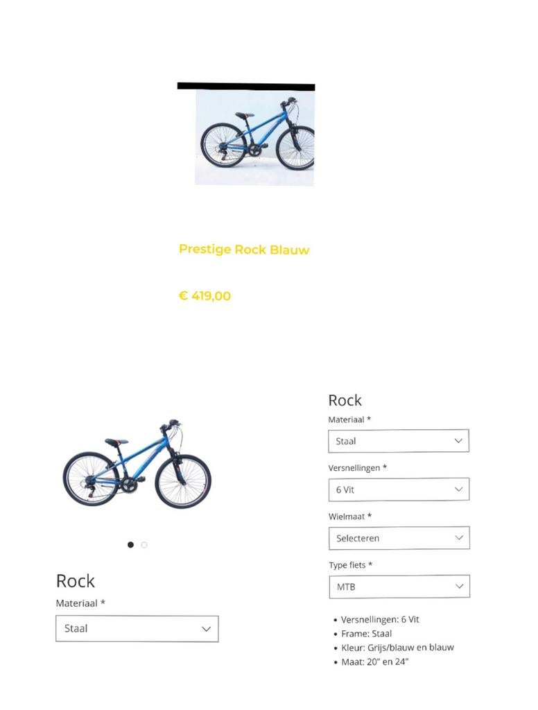 Prestige jongensfiets 24 inch 18 versnellingen, Fietsen en Brommers, Ophalen, Zo goed als nieuw