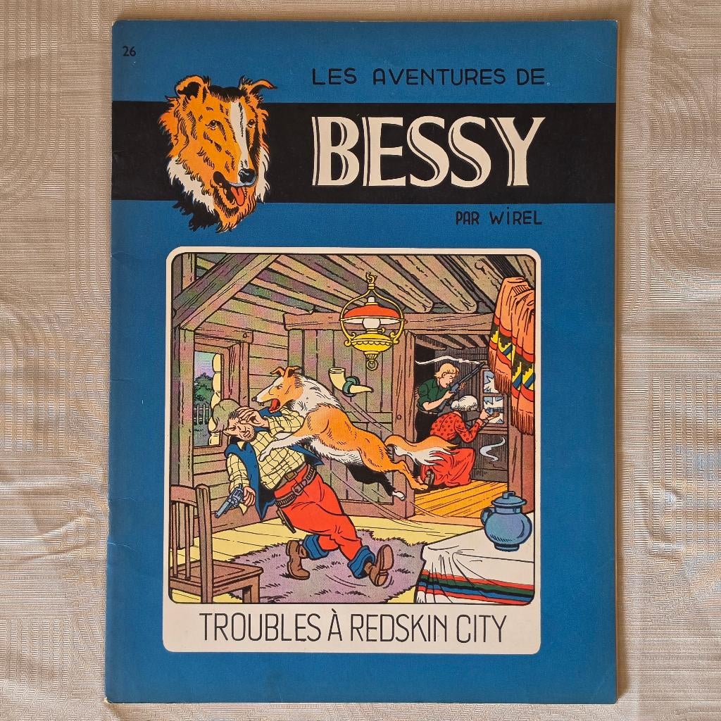 BESSY 26 ( 1 édition 1e druk ) Troubles à Redskin City 1958, Enlèvement ou Envoi, Wirel (Vandersteen/Verschuere), Une BD, Utilisé