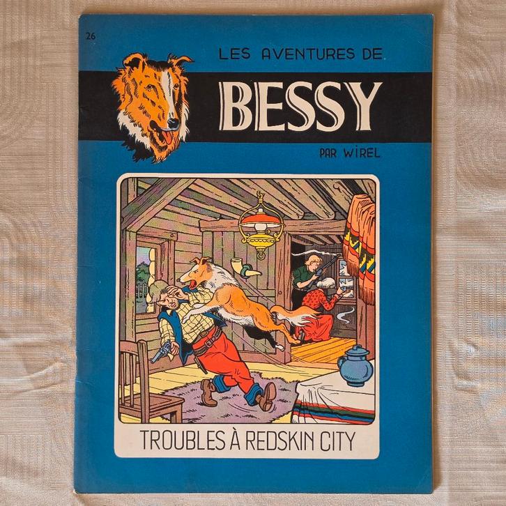 BESSY 26 ( 1 édition 1e druk ) Troubles à Redskin City 1958, Boeken, Stripverhalen, Gelezen, Eén stripboek, Ophalen of Verzenden
