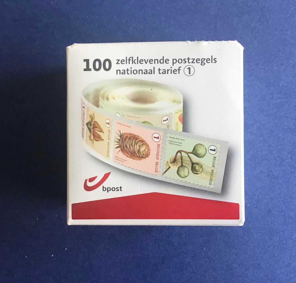 Timbres Belgique lot de  100 timbres, Timbres & Monnaies, Autre, 1 Autocollant, Enlèvement ou Envoi, Non oblitéré