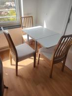 3 chaises avec table de ikea, Maison & Meubles, Enlèvement ou Envoi