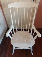 Mooie witte vintage schommelstoel, Ophalen, Gebruikt, Wit, Eén
