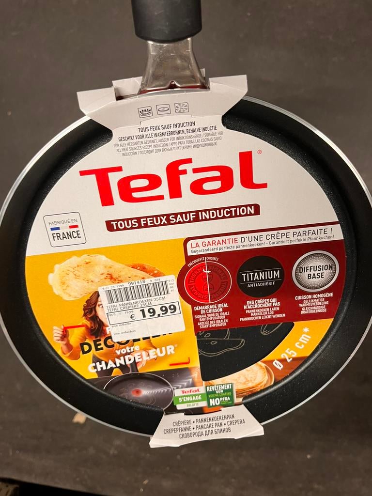 Nieuwe TEFAL pannenkoekenpan 25 cm, Ophalen, Nieuw