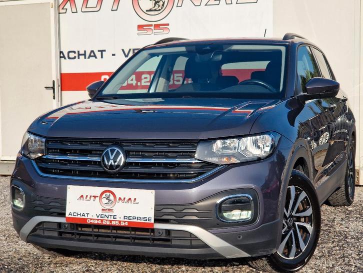 VW T-CROSS 1.0 TSI DSG*1 MAIN*CARNET*GPS*CARPLAY*CAMERA*PDC, Autos, Volkswagen, Entreprise, T-Cross, ABS, Caméra de recul, Airbags
