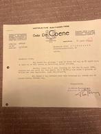 Vierkante tafel in kerselaar gepolijst De Coene 1960, Antiek en Kunst, Ophalen