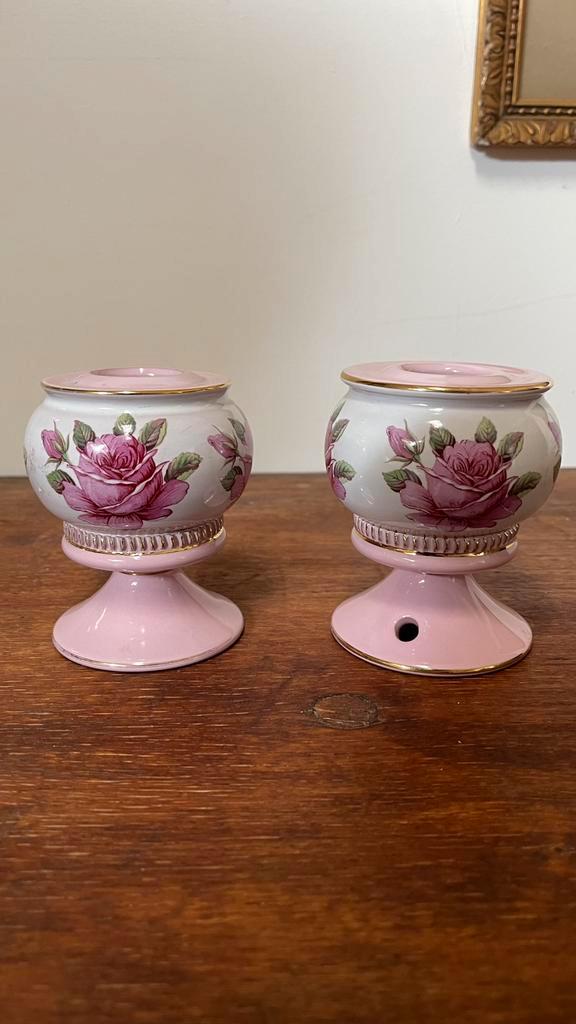 Kandelaars Italiaans, Antiek en Kunst, Antiek | Porselein, Ophalen of Verzenden