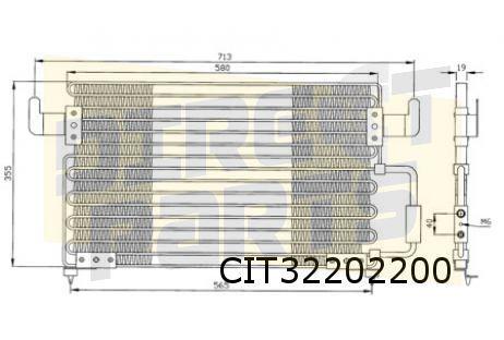 Citroen    XM 1/93-6/00 (Y4), Peugeot  605 (6/94-) condensor, Neuf, Citroën, -, -