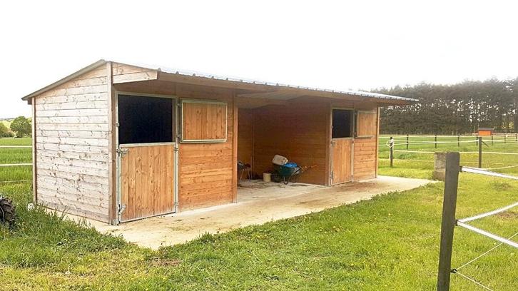 Douglas Paardenstal / Schuilhok / Paardenstal (3x3)3., Dieren en Toebehoren, Stalling en Weidegang, Stalling, 2 of 3 paarden of pony's