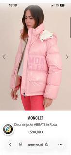 Moncler jas pink, Kleding | Dames, Maat 38/40 (M), Overige typen, Moncler, Nieuw