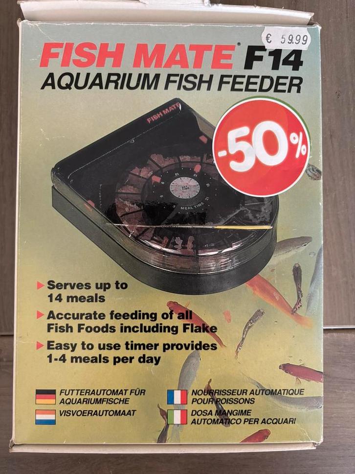 Fish Mate F14 visvoerautomaat NIEUW, Animaux & Accessoires, Poissons | Aquariums & Accessoires, Neuf, Enlèvement ou Envoi