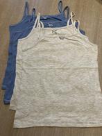 maat 128 set topjes grijs-blauw  4 stuks  NIEUW, Ophalen of Verzenden, Nieuw, Meisje, Nacht- of Onderkleding
