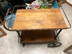 Tafeltje op wielen, Huis en Inrichting, Tafels | Bijzettafels, Ophalen, Gebruikt, 75 cm of meer, 60 cm of meer