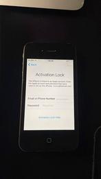 Iphone 4 (icloud lock), Telecommunicatie, Mobiele telefoons | Apple iPhone, Ophalen of Verzenden, Gebruikt, Zwart, IPhone 4