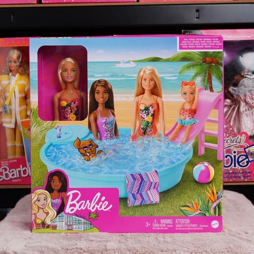 Coffret Barbie & sa piscine de 2019 - GHL91, Enfants & Bébés, Jouets | Poupées, Neuf, Barbie, Enlèvement ou Envoi