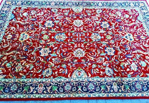 Perzisch handgeknoopt tapijt 3x2m(Isfahan) met vogels motief, Huis en Inrichting, Stoffering | Tapijten en Vloerkleden, Zo goed als nieuw