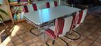 Retro eetkamerstoelenset met tafel – Bel Air Classic Diner s, Huis en Inrichting, Ophalen, Gebruikt, Amerikaans retro, 4 tot 6 stoelen