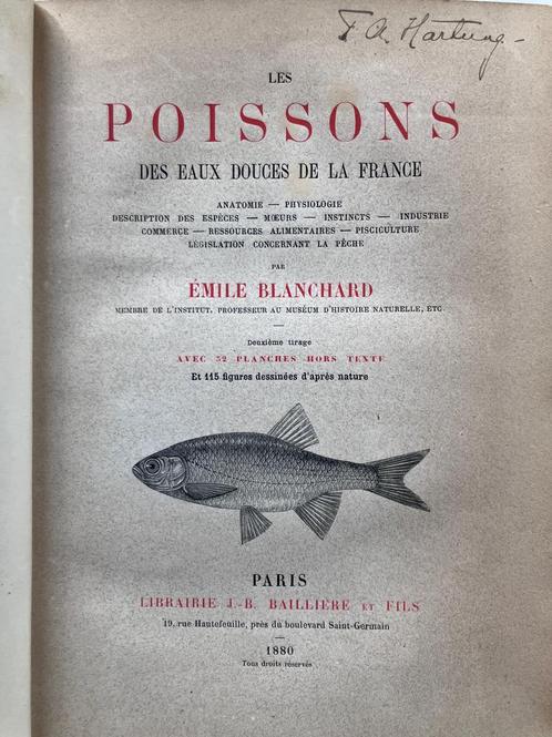 Les poissons - Emile Blanchard (1880), Livres, Nature, Enlèvement ou Envoi