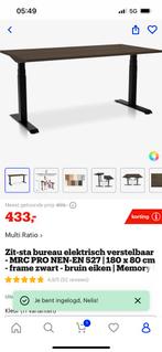 Electrisch verstelbare bureau, Huis en Inrichting, Bureaus, Ophalen, Zo goed als nieuw, Bureau
