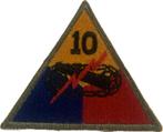 Patch US ww2 10th Armored Division, Collections, Autres
