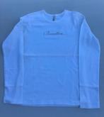 T-shirt blanc à longues manches Benetton taille 11 - 12 ans, Kinderen en Baby's, Kinderkleding | Maat 152, Gebruikt, Meisje, Ophalen of Verzenden