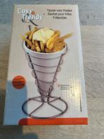 6  witte porseleinen tipzak voor frietjes, Huis en Inrichting, Keuken | Servies, Ophalen, Effen, Porselein, Schaal of Schalen