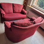 Superbe fauteuils Style Rolf Benz couleur Bordeaux 2x2places, Comme neuf, Enlèvement