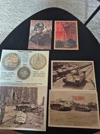 Panther tank medaille + foto's en postkaarten WOII, Ophalen of Verzenden