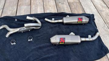 Dubbele titanium Akrapovic uitlaat honda crf 450, Particulier