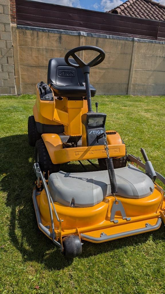 NETTE Stiga Park Comfort frontmaaier HST 95cm mulchdek, Tuin en Terras, Zitmaaiers, Zo goed als nieuw, 90 tot 120 cm, Elektrische starter