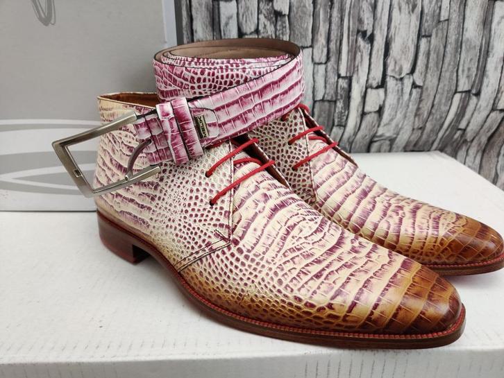 Prachtige Melik laarsjes + bijpassende riem - Maat 42 (8UK), Kleding | Heren, Schoenen, Nieuw, Veterschoenen, Overige kleuren