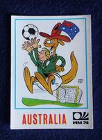 Panini sticker voetbal ' WK 1974 - karikatuur Austr. '  #106, Ophalen of Verzenden, Nieuw, Sticker