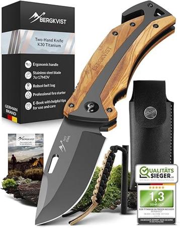 BERGKVIST K30 Titanium klapmes | survivalmes beschikbaar voor biedingen