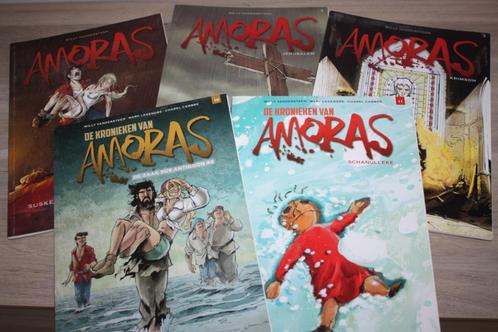 5 strips Amoras , Willy Vandersteen , 1,2,3,10,11, Boeken, Stripverhalen, Gelezen, Meerdere stripboeken, Ophalen of Verzenden