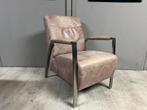 Fauteuil élégant avec structure en métal, Maison & Meubles, Fauteuils, Moins de 75 cm, Comme neuf, Enlèvement, 50 à 75 cm