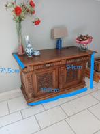 Dressoir 2 portes, 2 tiroirs, style « tête de lion », Ophalen, 150 tot 200 cm, Eikenhout, Néo-Renaissance