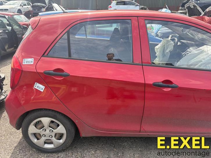 Deur rechts achter Kia Picanto (TA) 2011-2017 rood BEG, Auto-onderdelen, Carrosserie, Deur, Kia, Achter, Rechts, Gebruikt, Herkomst onderdeel bekend