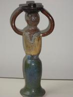 Art Deco kandelaar Roger GUÉRIN M 135 Bouffioulx grès salé, Antiek en Kunst, Antiek | Keramiek en Aardewerk, Ophalen of Verzenden