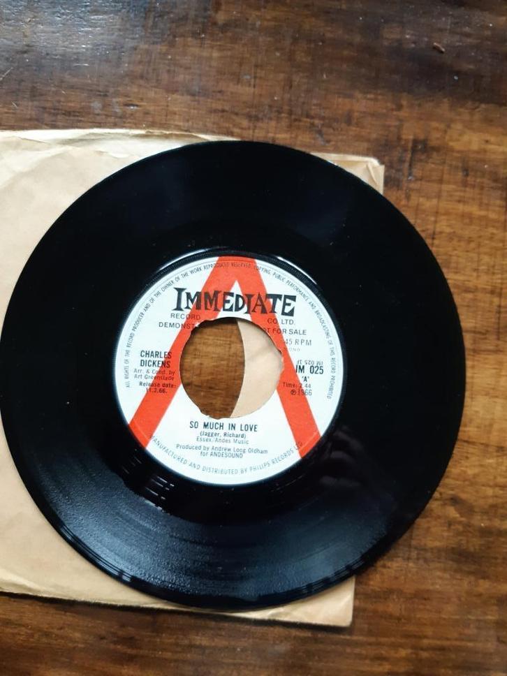 SO MUCH IN LOVE (JAGGER/RICHARD)CHARLES DICKENS singel, Cd's en Dvd's, Vinyl Singles, Gebruikt, Single, Ophalen