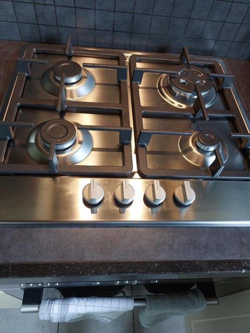 Kookplat, Elektronische apparatuur, Kookplaten, Zo goed als nieuw, Inbouw, Gas, 4 kookzones, Ophalen