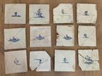 12 antieke witjes (keramische wandtegels), Ophalen