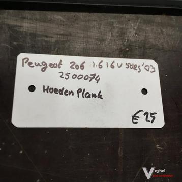 Peugeot 206 1.6 16v 5drs 2003 wagennr 2500074   Hoedenplank beschikbaar voor biedingen